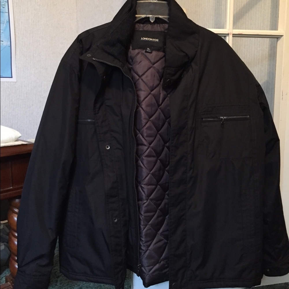 Men’s XL size black coat By London Fog